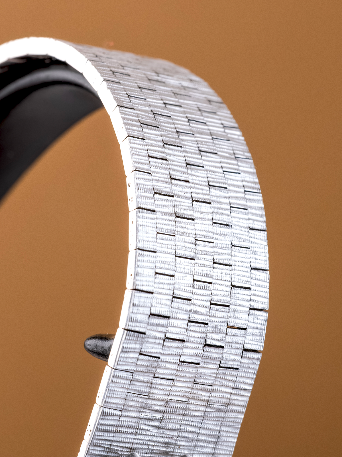 Omega Geneve Diamond "Sun Bezel" 7 link brick bracelet from 1960s