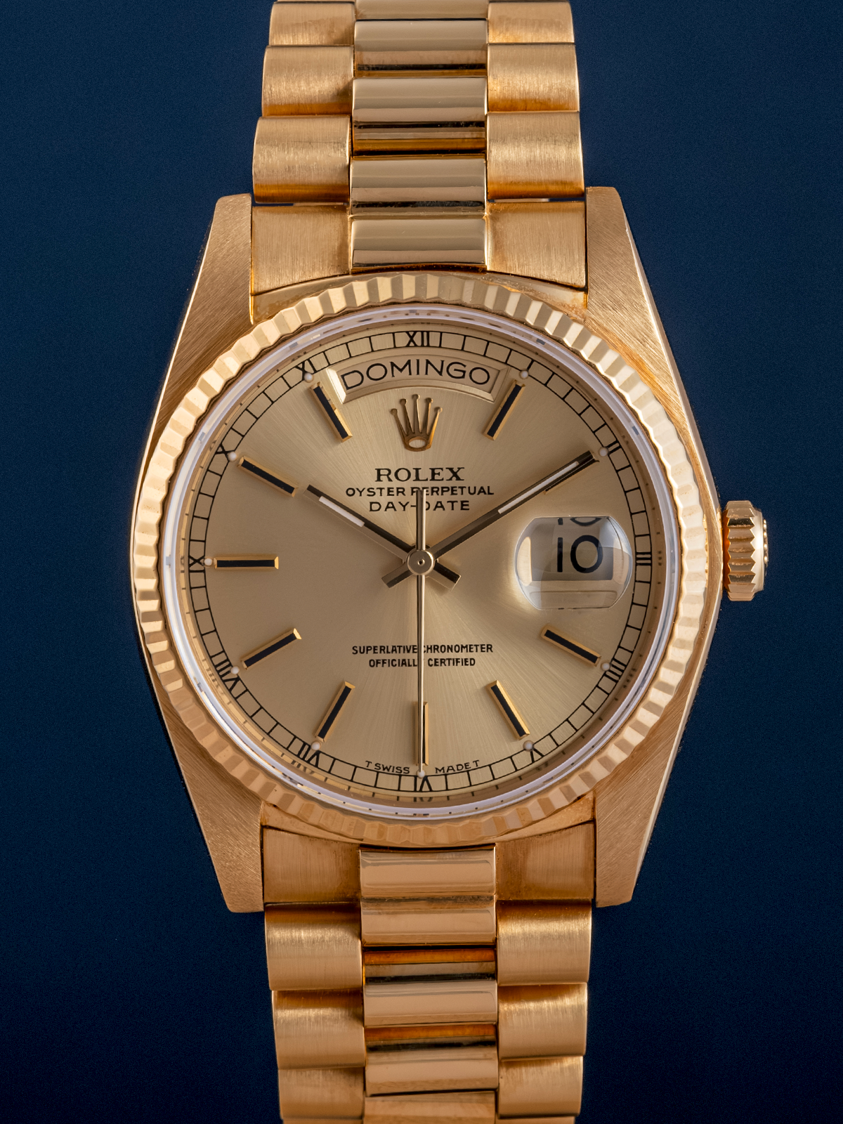 Rolex Day-Date ref.18038 quickset champagne from 1980s