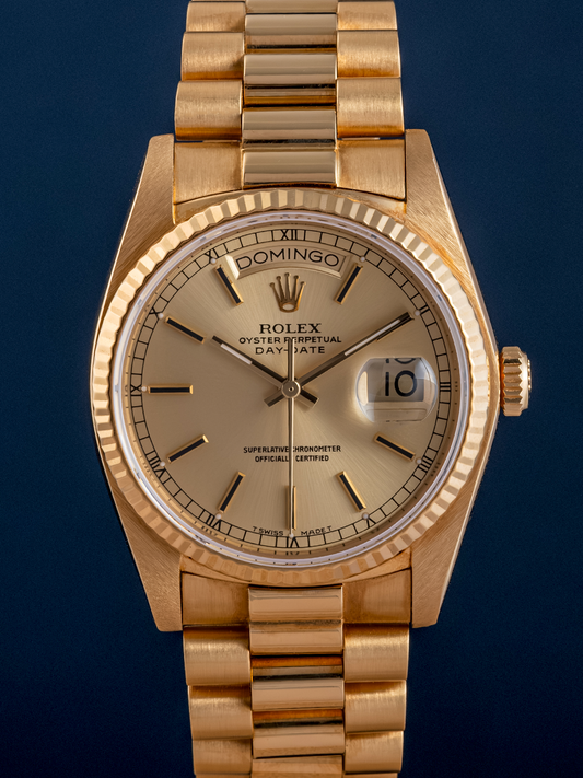 Rolex Day-Date ref.18038 quickset champagne from 1980s