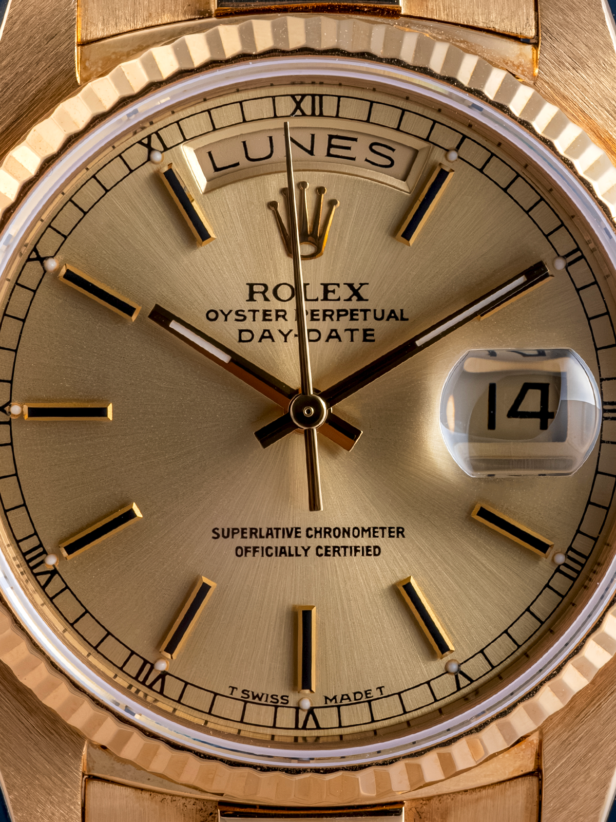 Rolex Day-Date ref.18038 quickset champagne from 1980s