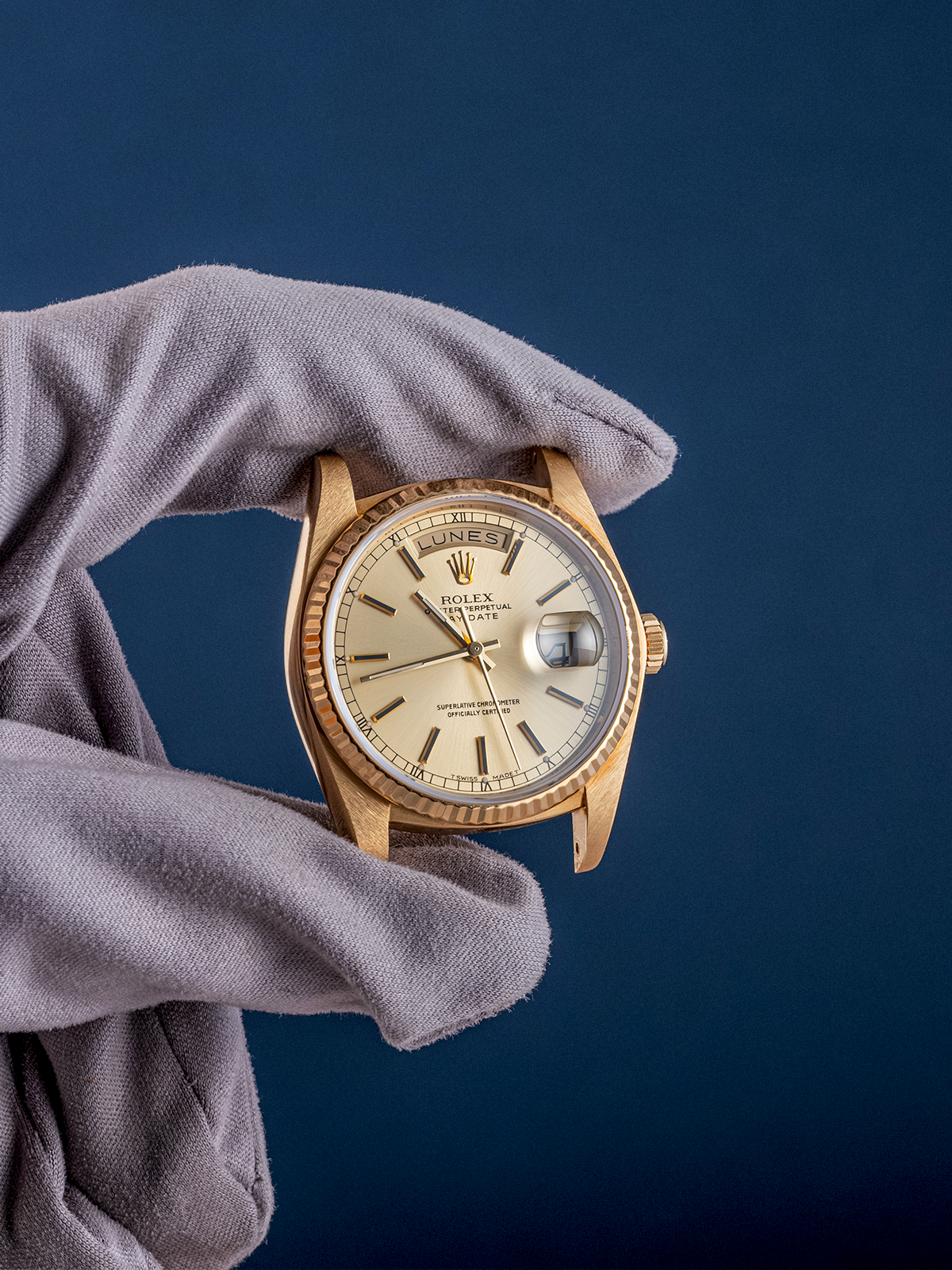 Rolex Day-Date ref.18038 quickset champagne from 1980s