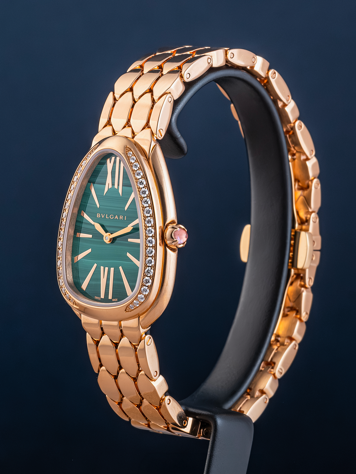 Bvlgari Serpenti Seduttori Malachite 33mm Ref.103944 Full-Set from 2023