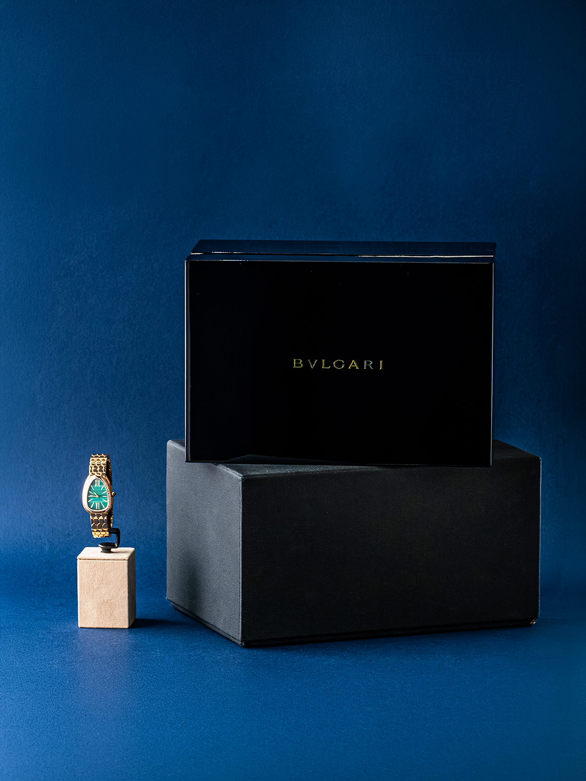 Bvlgari Serpenti Seduttori Malachite 33mm Ref.103944 Full-Set from 2023