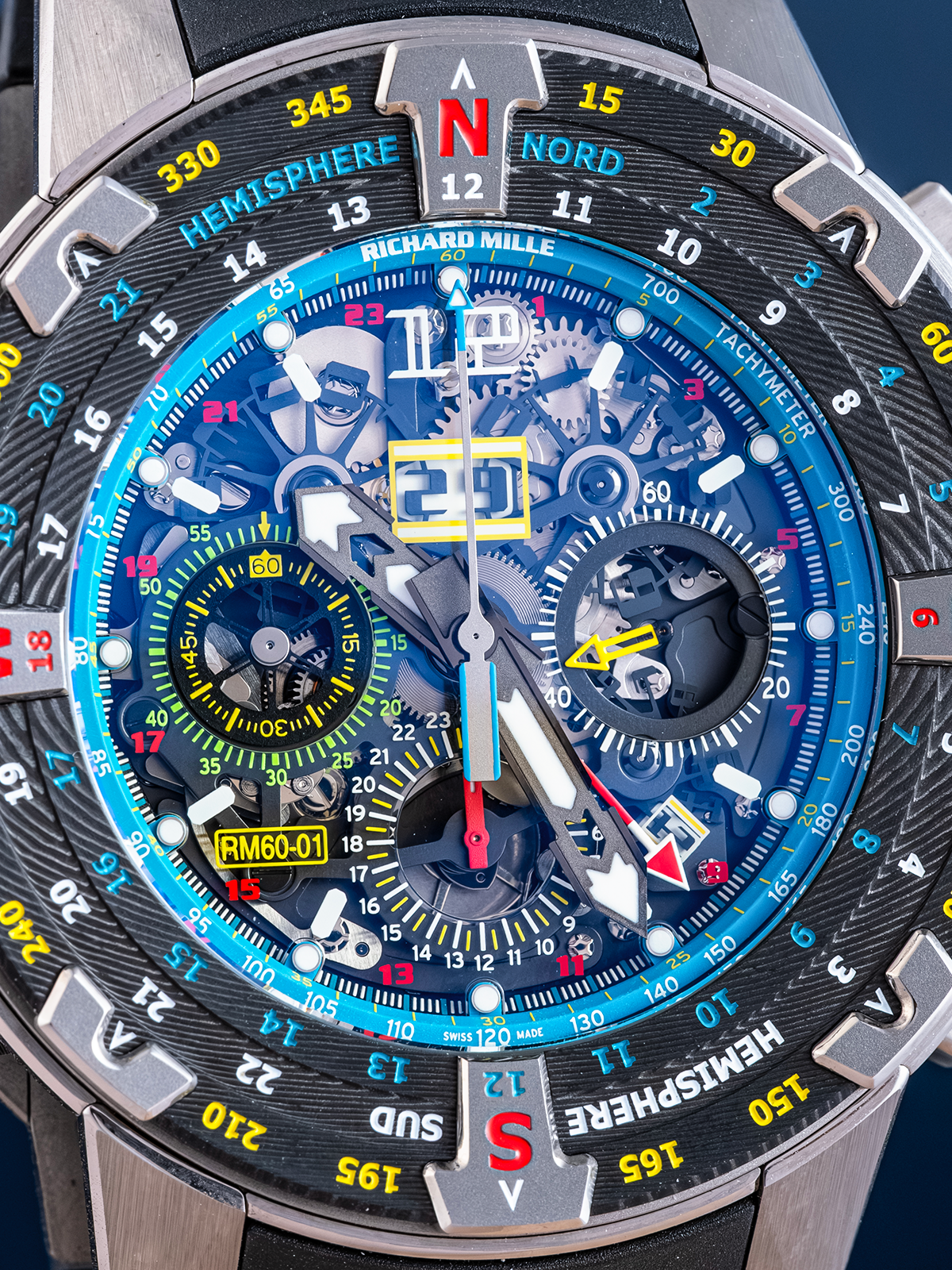 Richard Mille Flyback Chronograph Les Voiles de St Barth Ref. RM60-01 TI CA from 2015