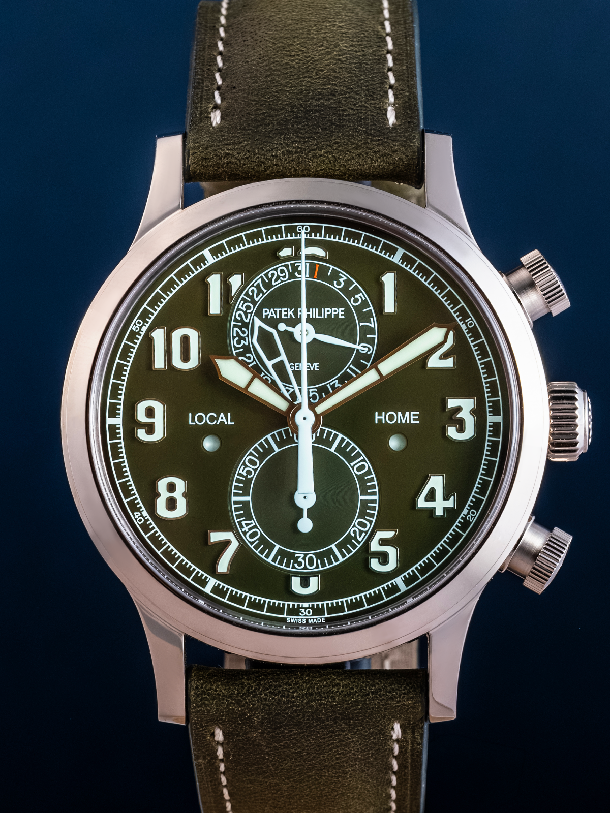 Patek Philippe Travel Time Chronograph 5924G-010 "Olive" NEWO Full-Set from 2025
