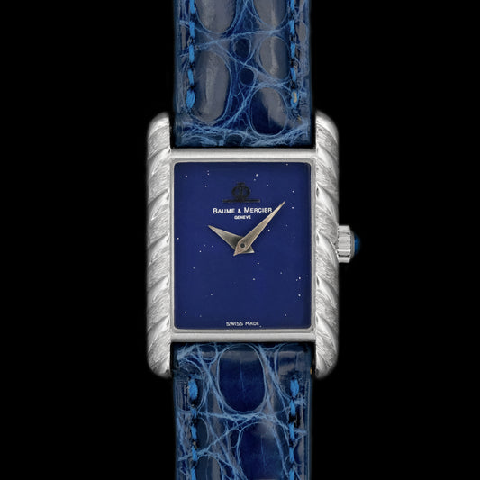 Baume & Mercier "Tank" Rope 18k case Night-Sky dial from 1970s