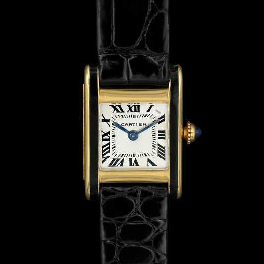 Cartier Tank Normale Mini Black Laquer EWC from 1931