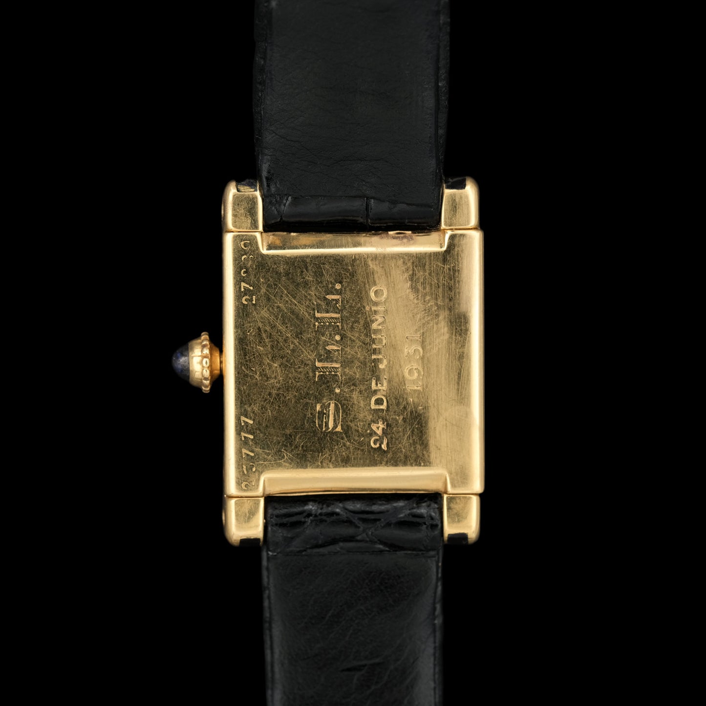 Cartier Tank Normale Mini Black Laquer EWC from 1931