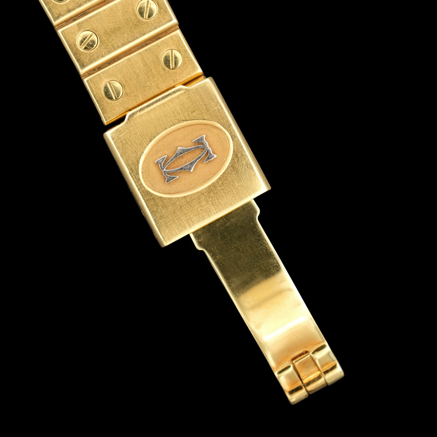 Cartier Santos Carrée Or Massif ref.2960 from 1970s