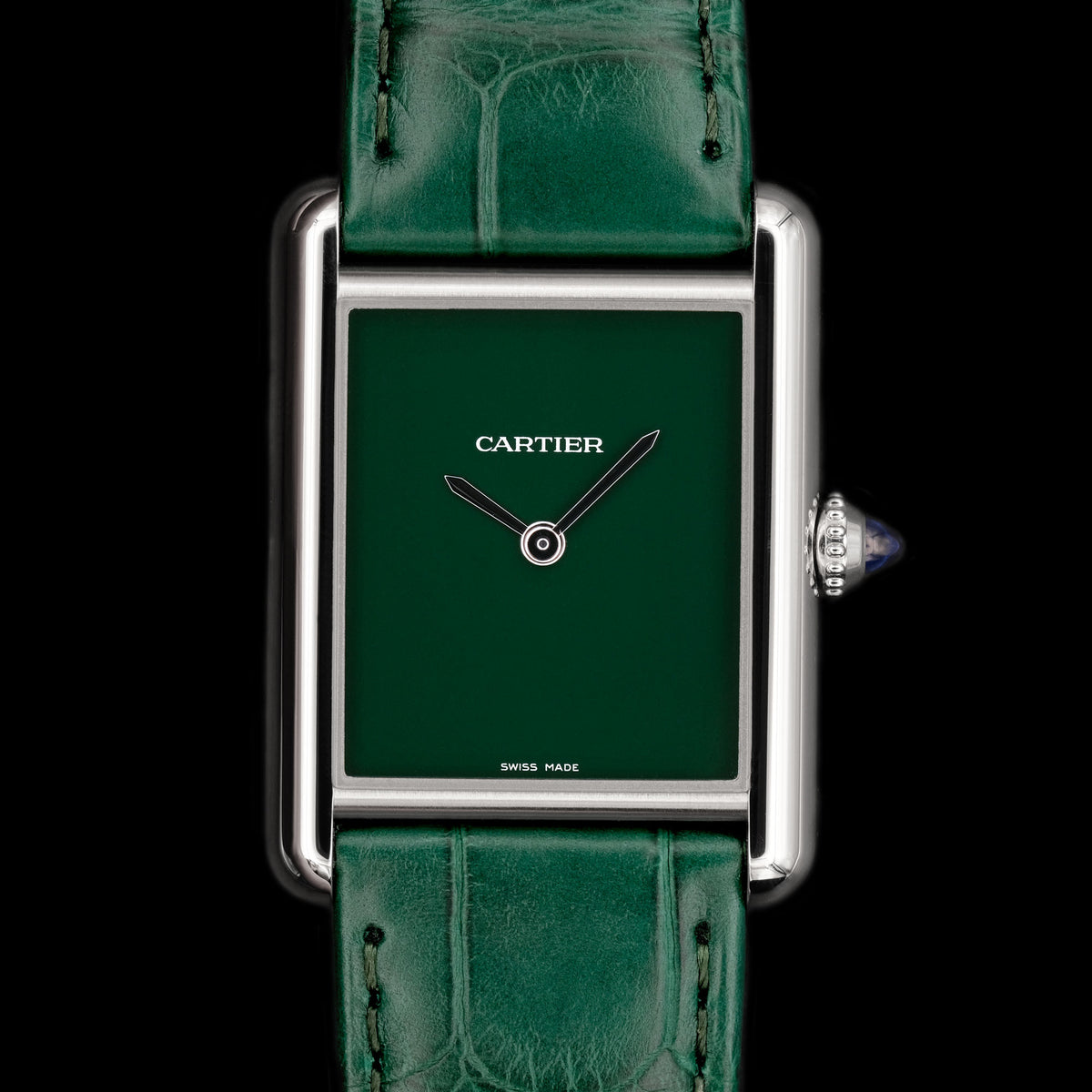 Cartier Tank Must Verde NUEVO ref.4323 Full Set de 2023 | Relojes ...
