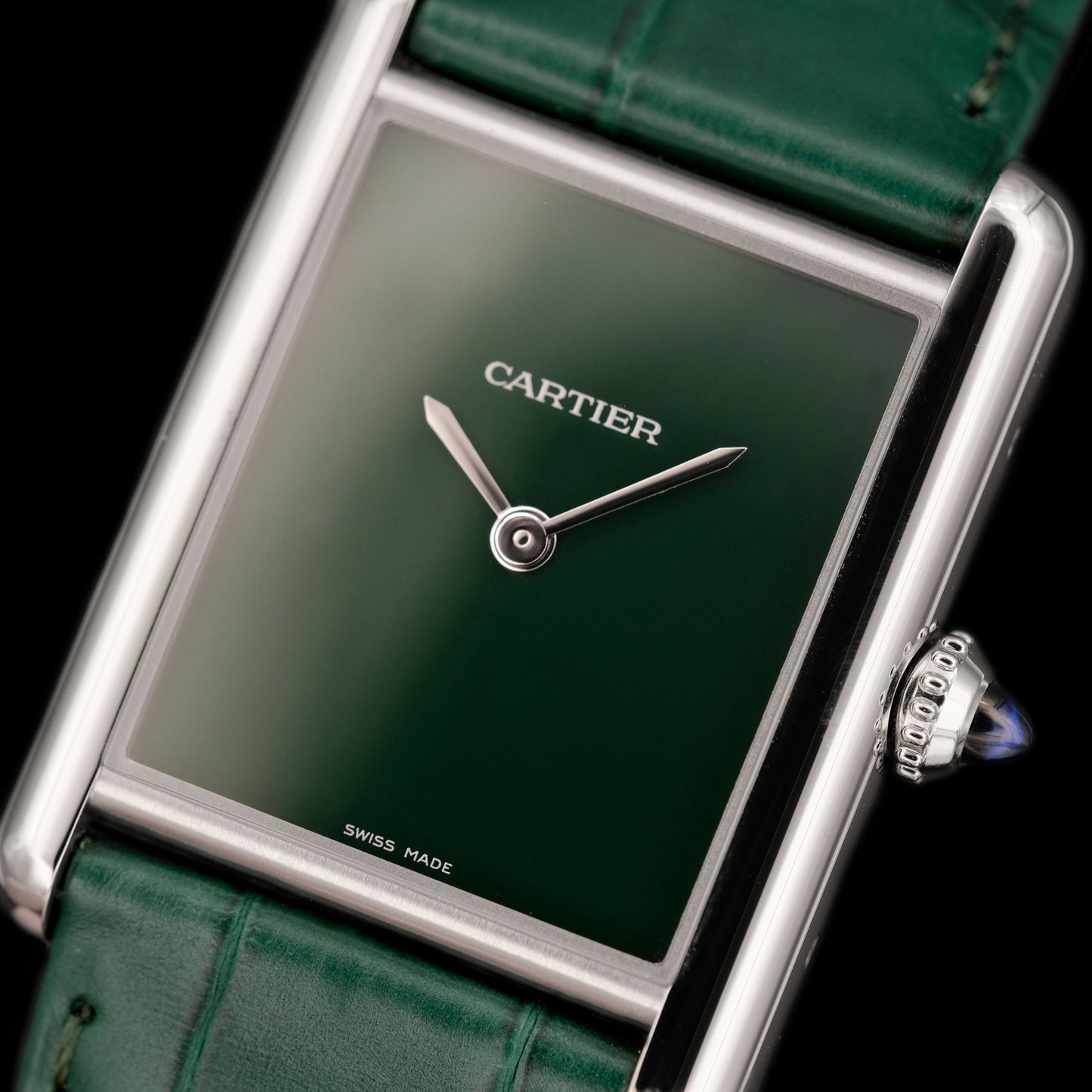 Cartier Tank Must Green Brand New ref.4323 Full Set from 2023