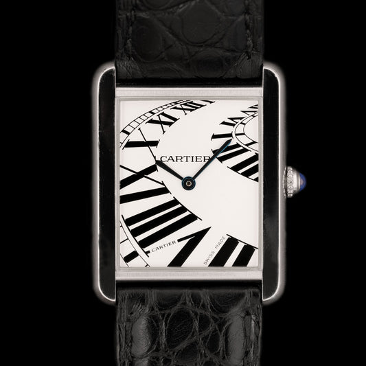 Cartier Tank Solo Large ref.3169 "Piano" from 2001