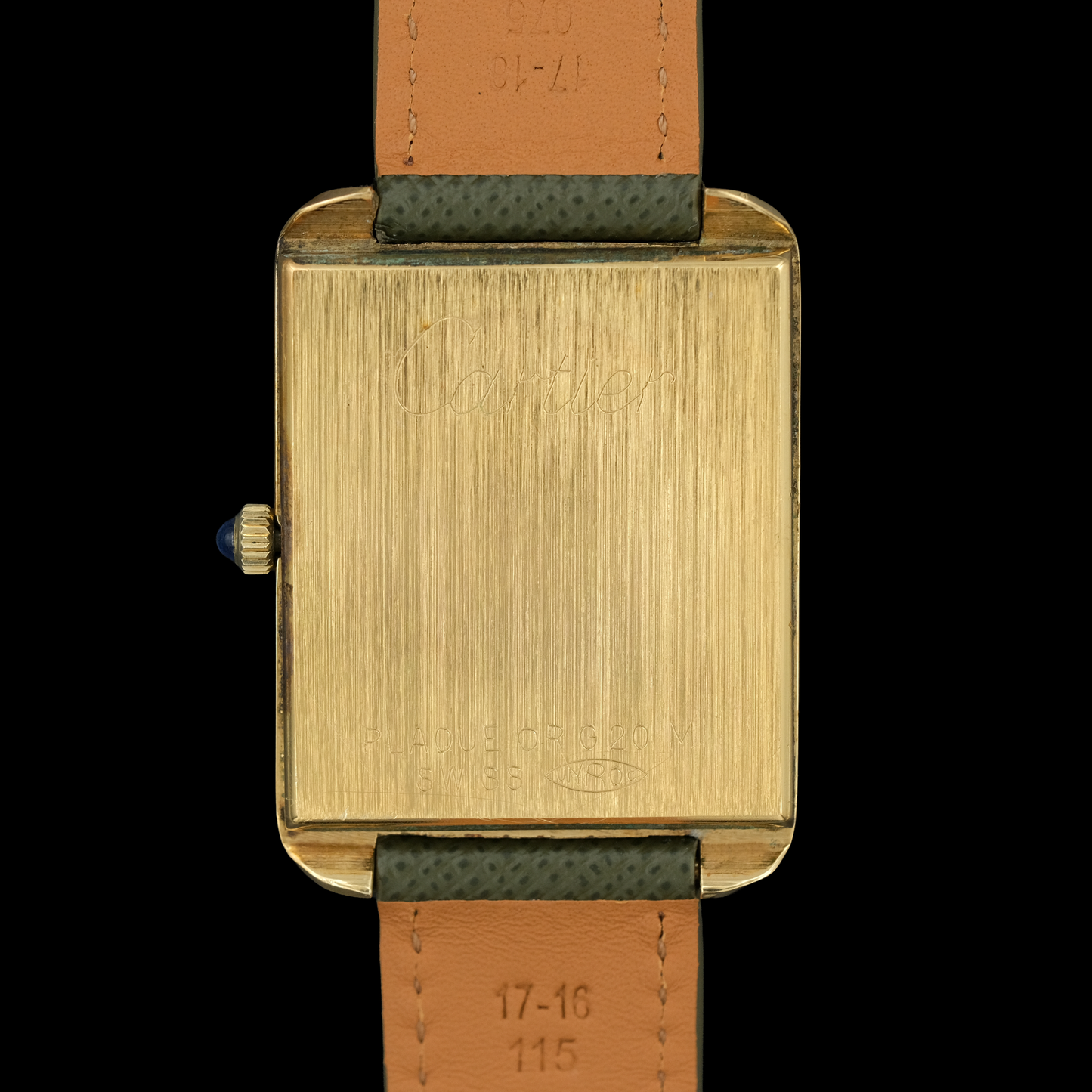 Cartier Stepped Case Jumbo "Paris" black ref.1543 from 1975