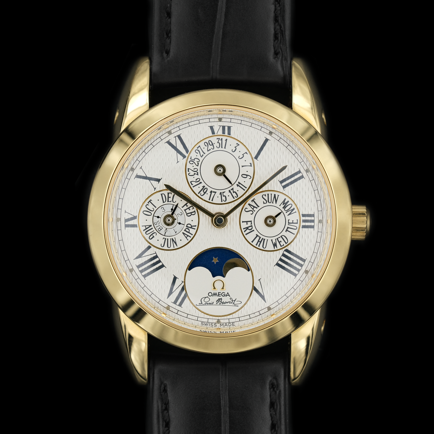 Omega Louis Brandt ref.175.0302 DeLuxe ll Perpetual Calendar from 1991