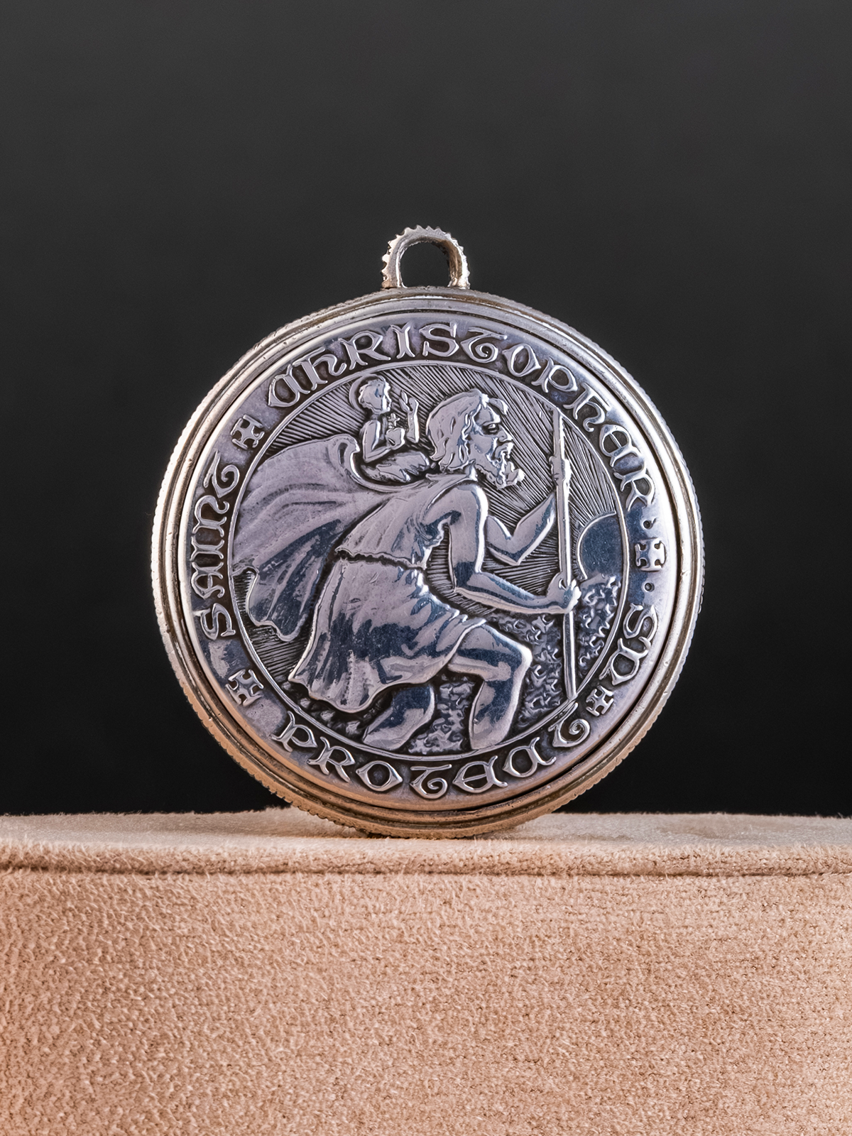 Movado Saint Christopher Coin Watch ref.24911 from 1950s