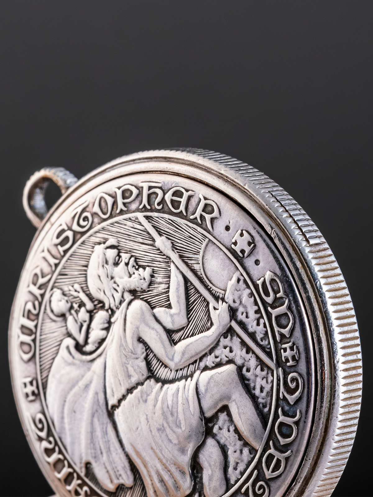 Movado Saint Christopher Coin Watch ref.24911 from 1950s