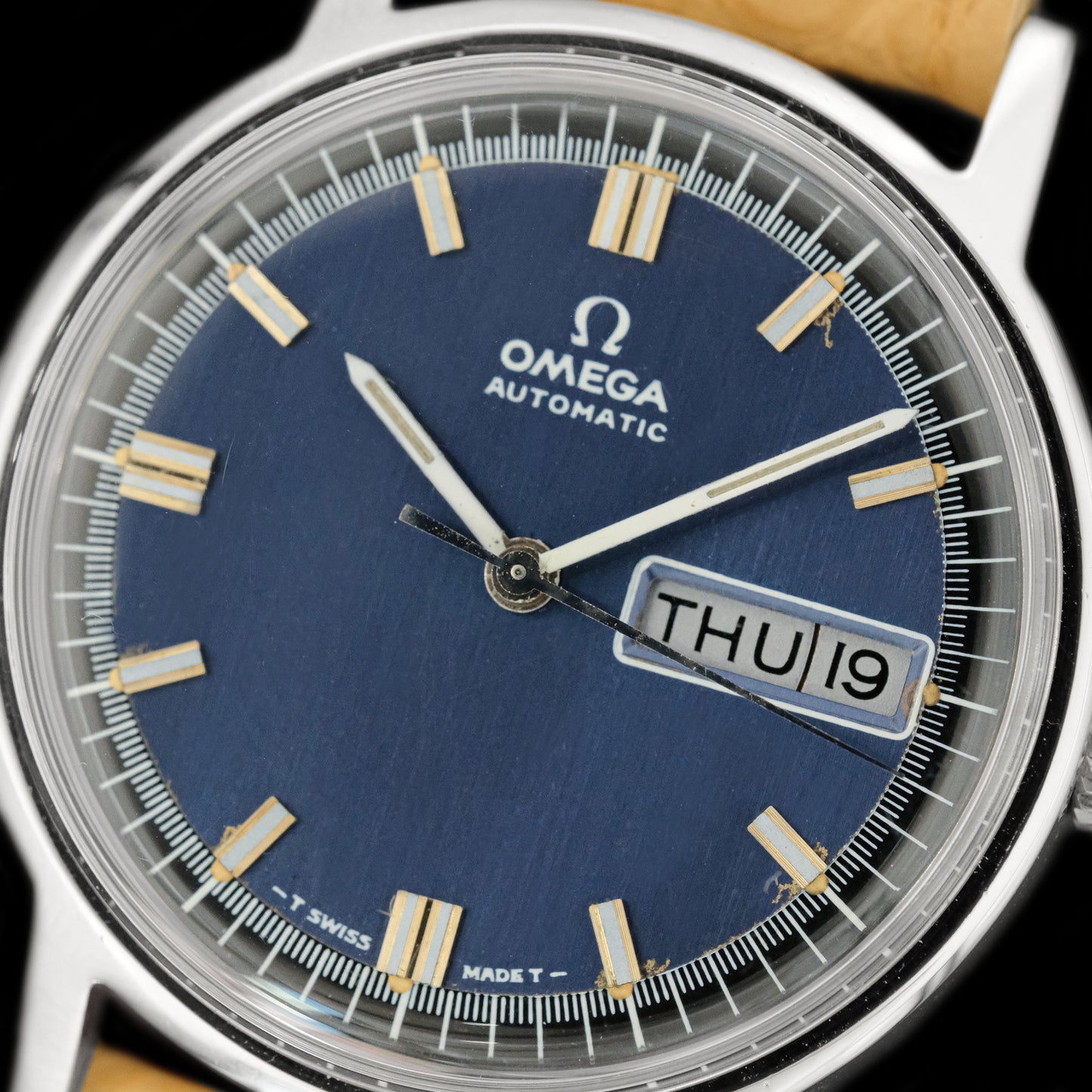 Omega DeVille Exotic Racing Blue Dial ref.166.0140 from 1975