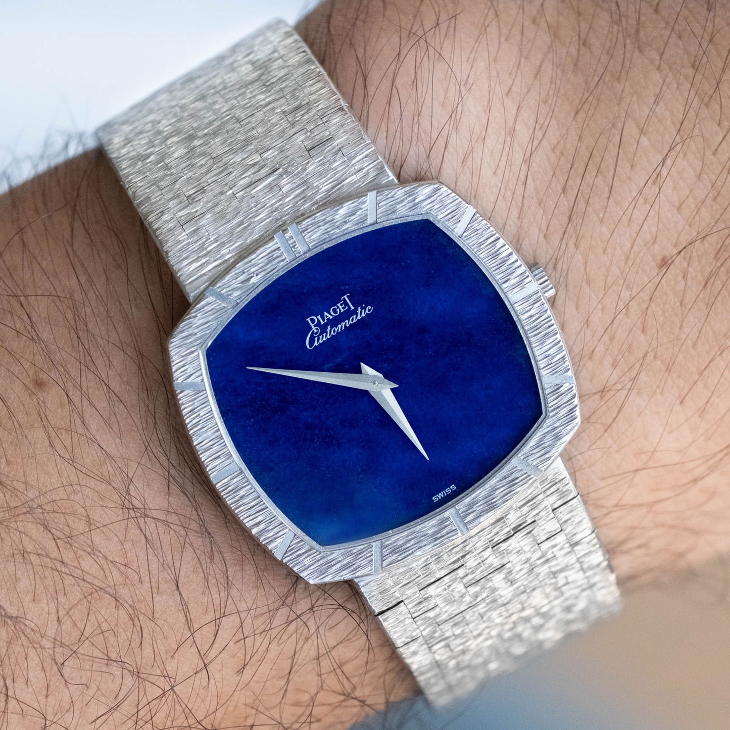 Piaget TV Lapis Lazuli ref.12421 from 1970s