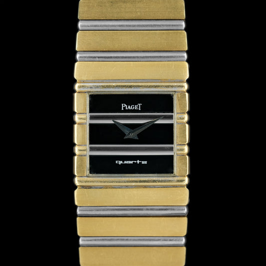 Piaget Polo Two-Tone Onyx dial 7131 C701 from 1980s