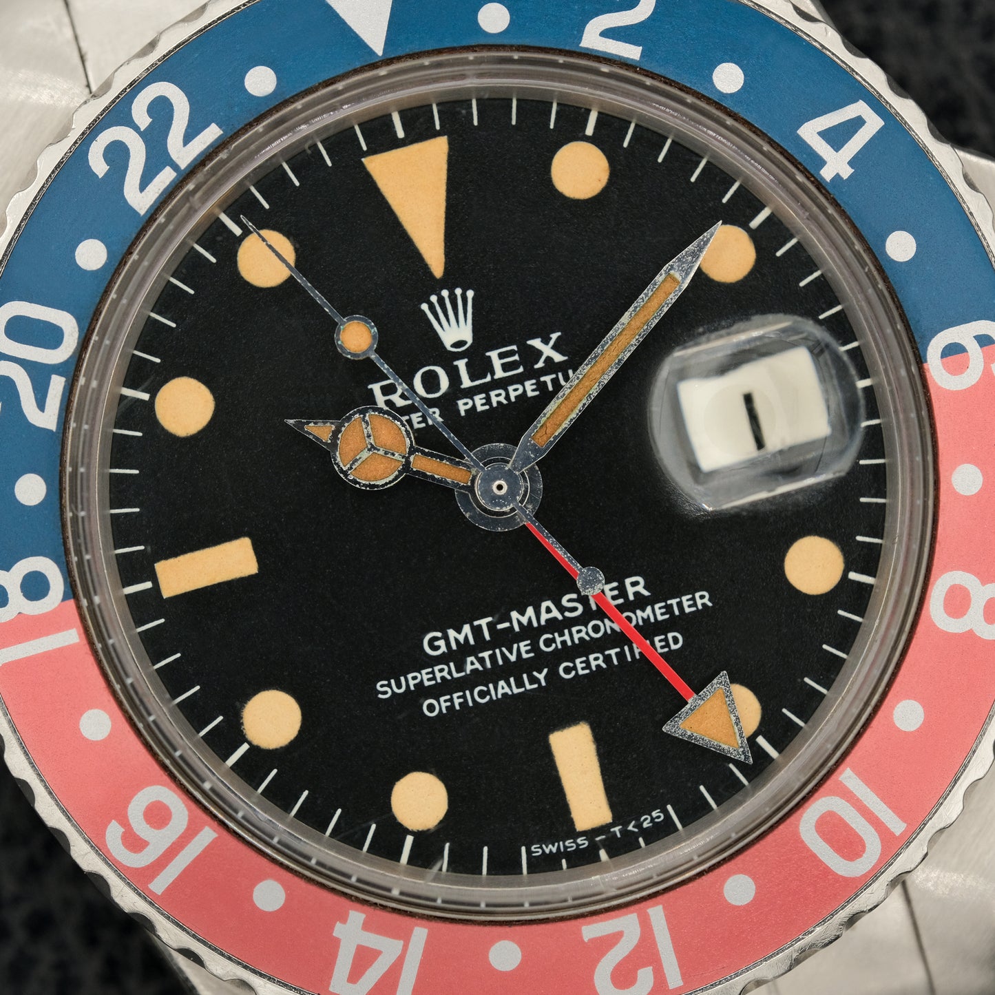 Rolex GMT Master 1675 Mk1 long E "Pumpkin" from 1969