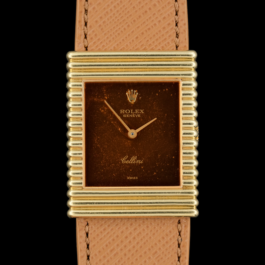 Rolex Cellini ref.4012 Terracota dial Ribbed case from 1976