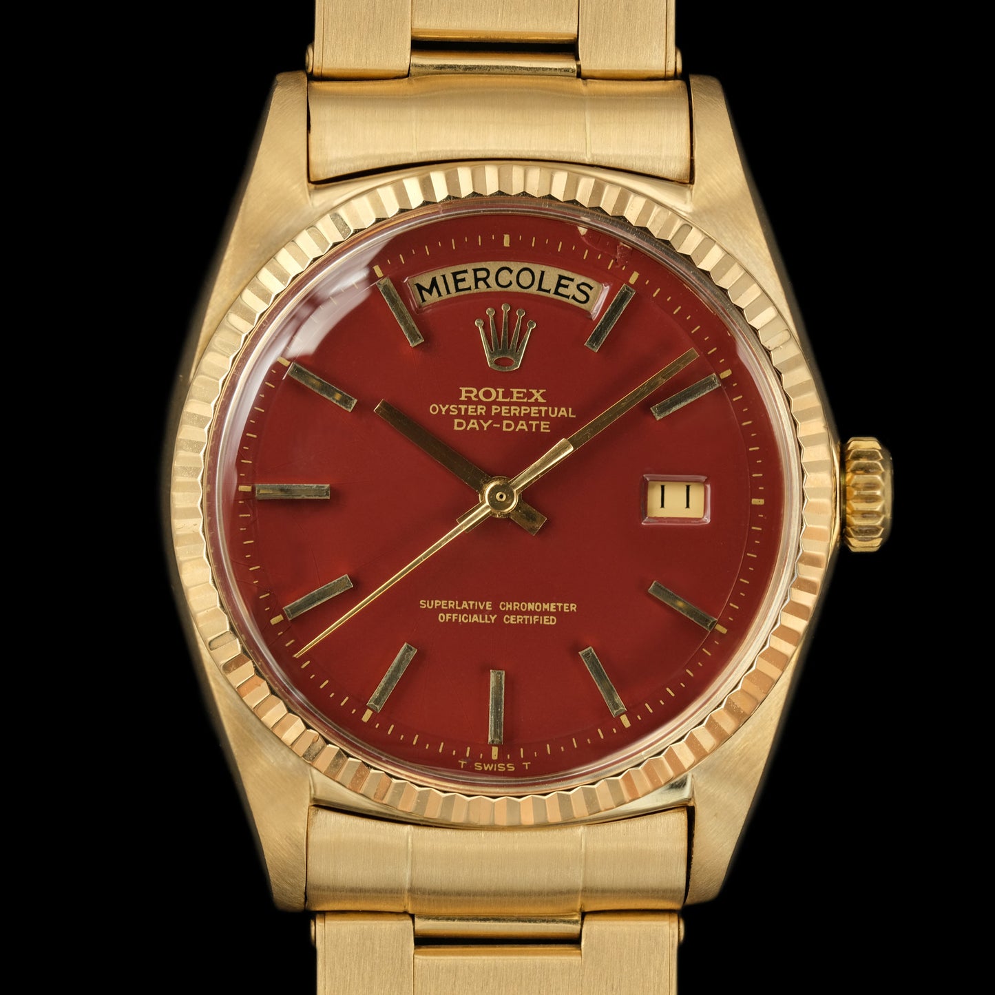 Rolex day-date ref.1803 Oxblood Stella from 1969