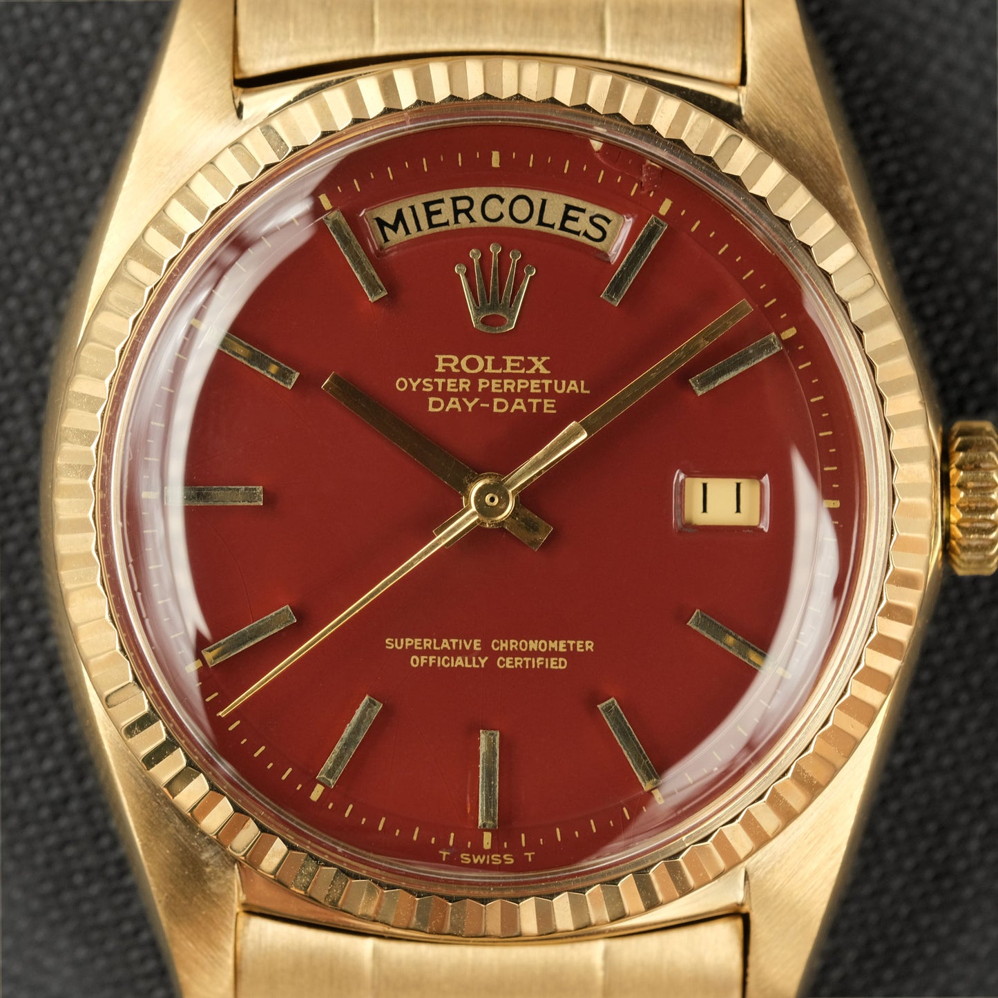 Rolex day-date ref.1803 Oxblood Stella from 1969