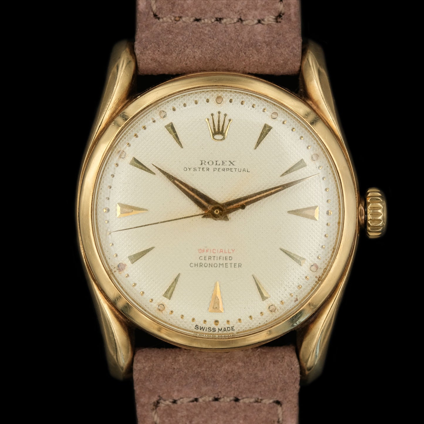 Rolex Oyster Perpetual Bombay Honeycomb Red ref.6092 from 1962