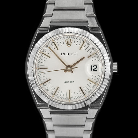 Rolex Texano ref.5100 Quartz Beta-21 White Gold from 1970