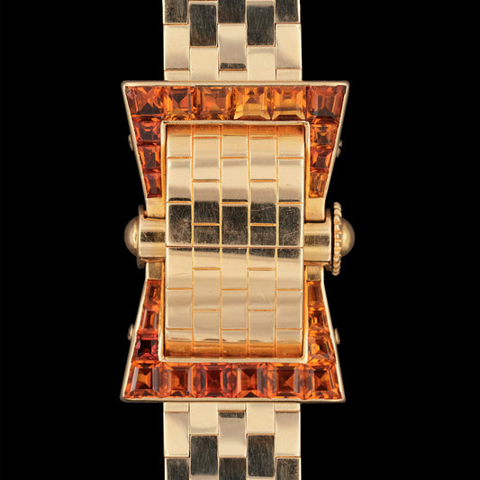 Universal Geneve Imperial Topaz Gem Set Secret Watch from the 1940s