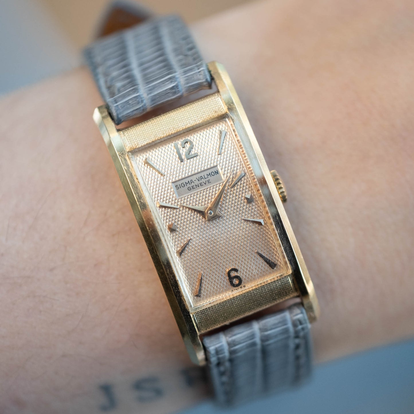 Sigma Valmon Curvex 18k Pink Gold ref.333 from 1940s