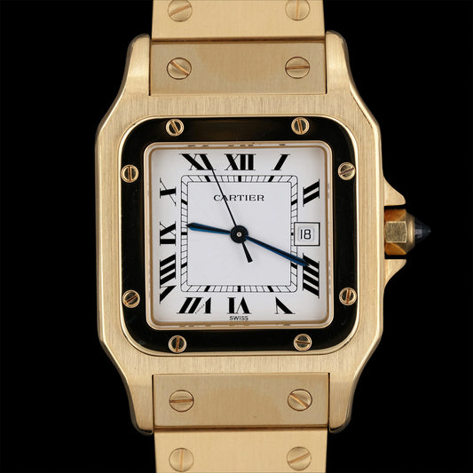 Cartier Santos Carrée Or Massif 18k ref.2960 from 1979