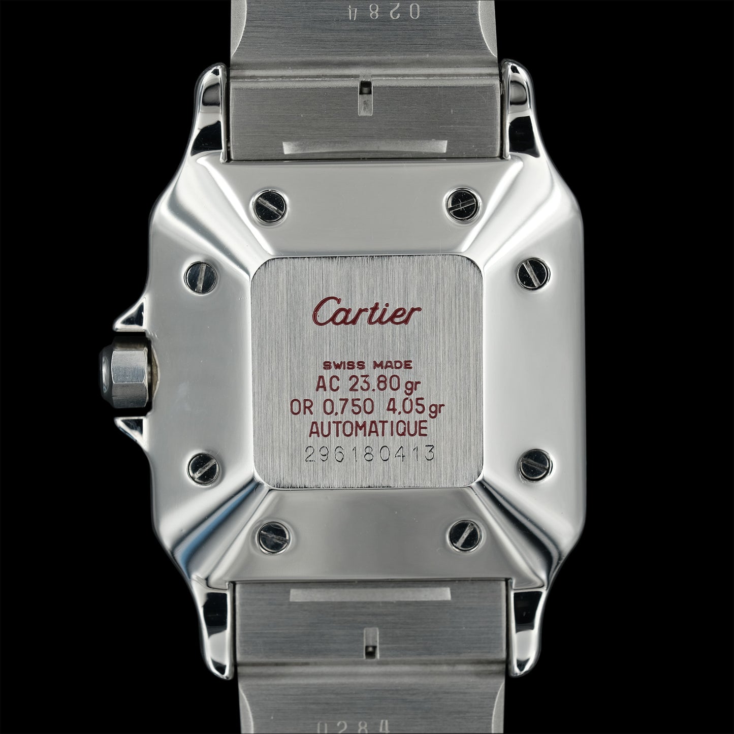 Cartier Santos Carrée "Slate Gray" ref.2961 from 1980