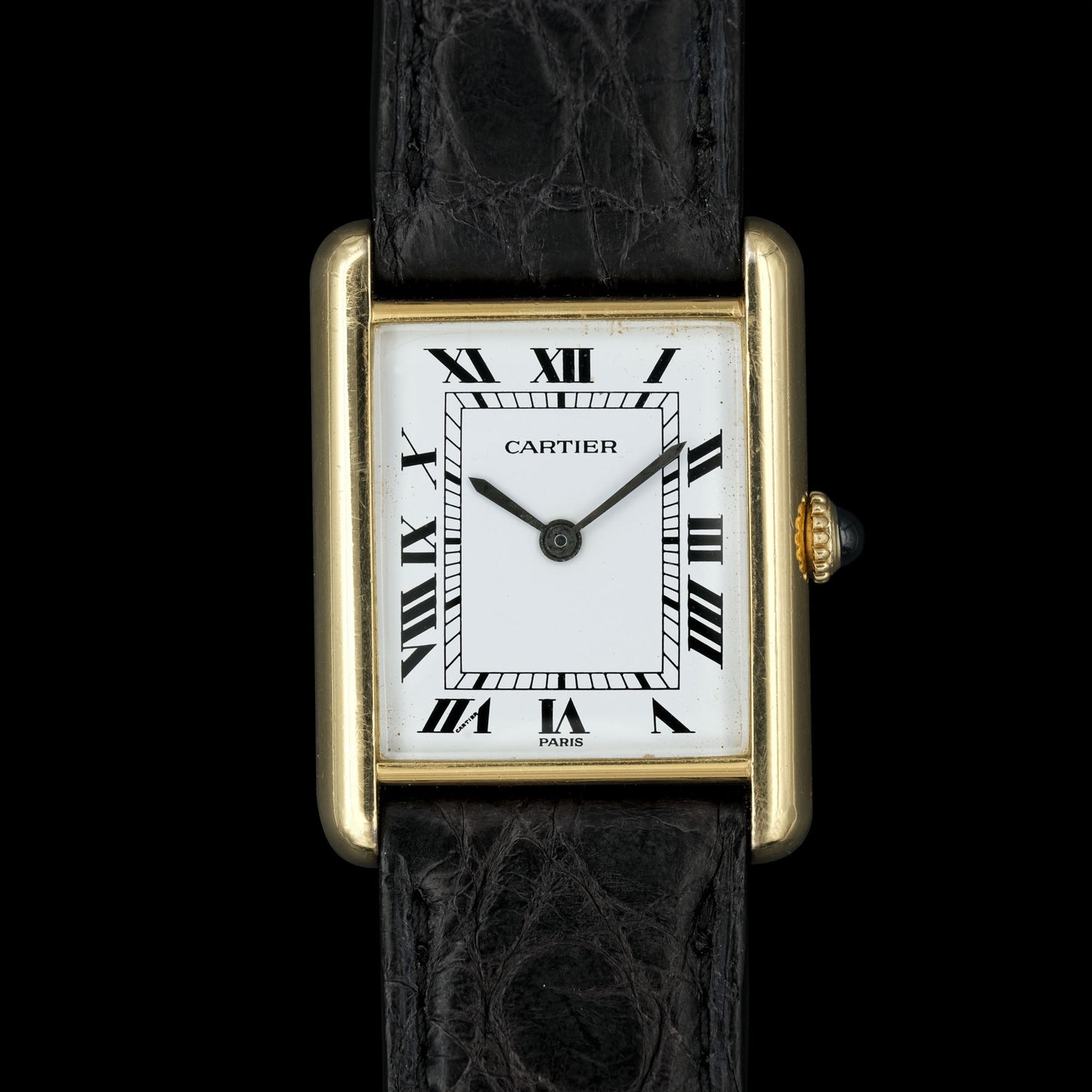 Cartier Tank Must 0.925 Sterling Silver "Paris dial" from 1970s