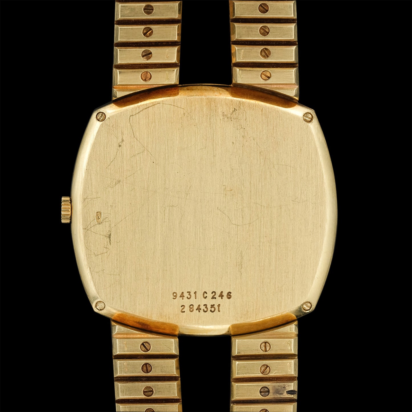 Piaget "Vampire" 18k Yellow Gold Onyx Dial ref.9431 from 1970s