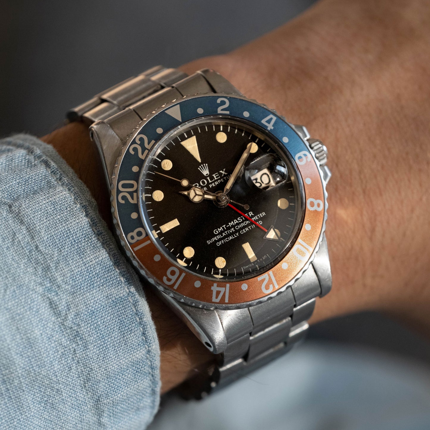 Rolex GMT Master ref.1675 "Long E" from 1970