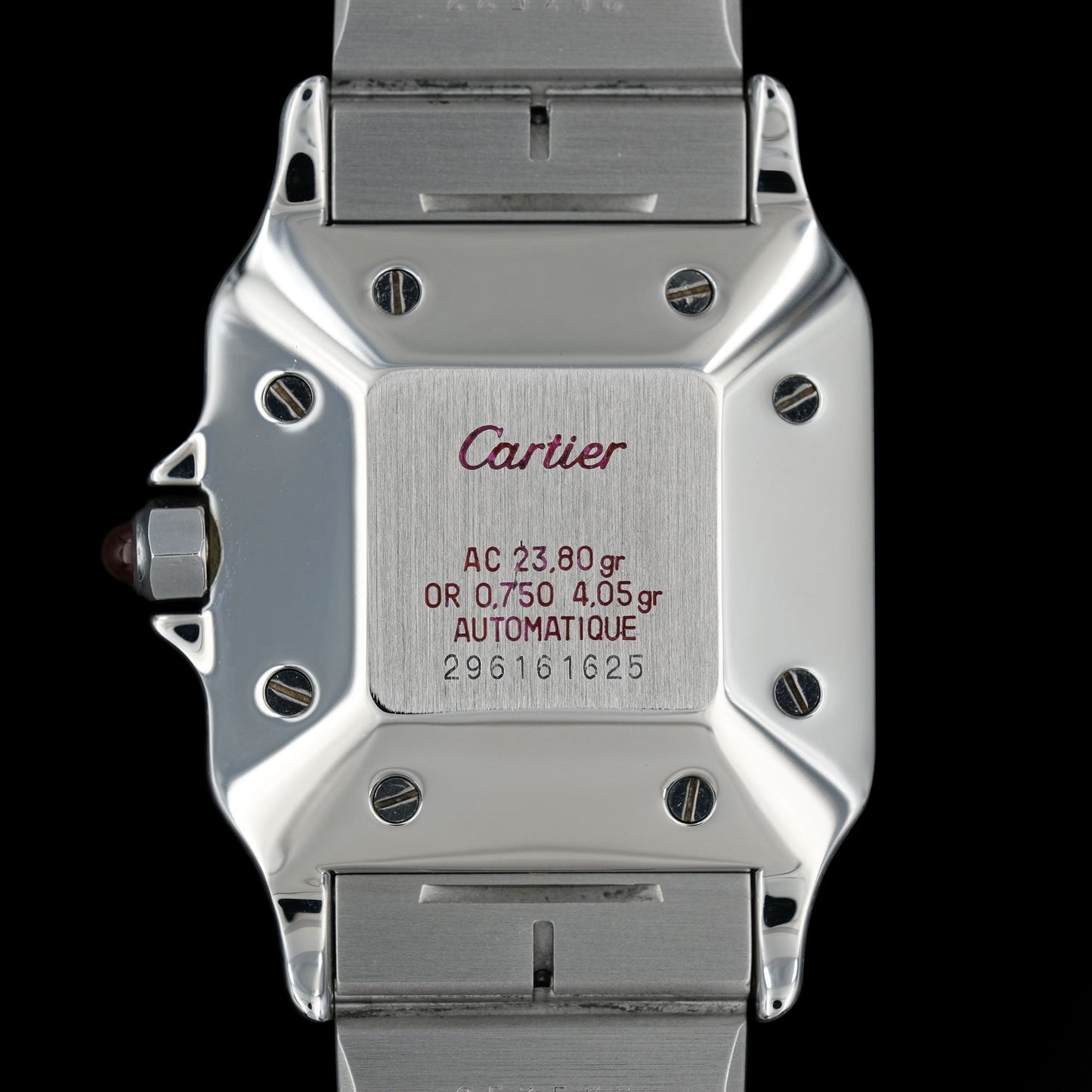 Cartier Santos Carr e Burgundy Ref 2961 De 1979 Relojes Vintage M xico cartier-santos-carr-e-burgundy-ref-2961-de-1979-relojes-vintage-m-xico