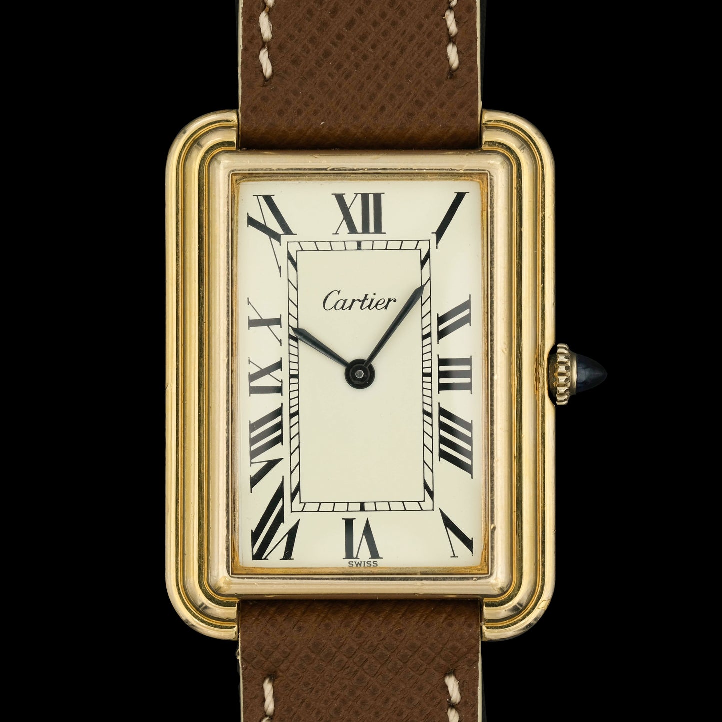 Cartier Stepped Case Jumbo Cream Dial "New York" ref.15716 de 1975