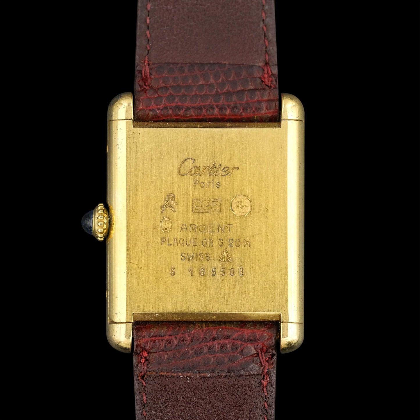 Cartier Tank Must de cartier Bordeaux de 1980s