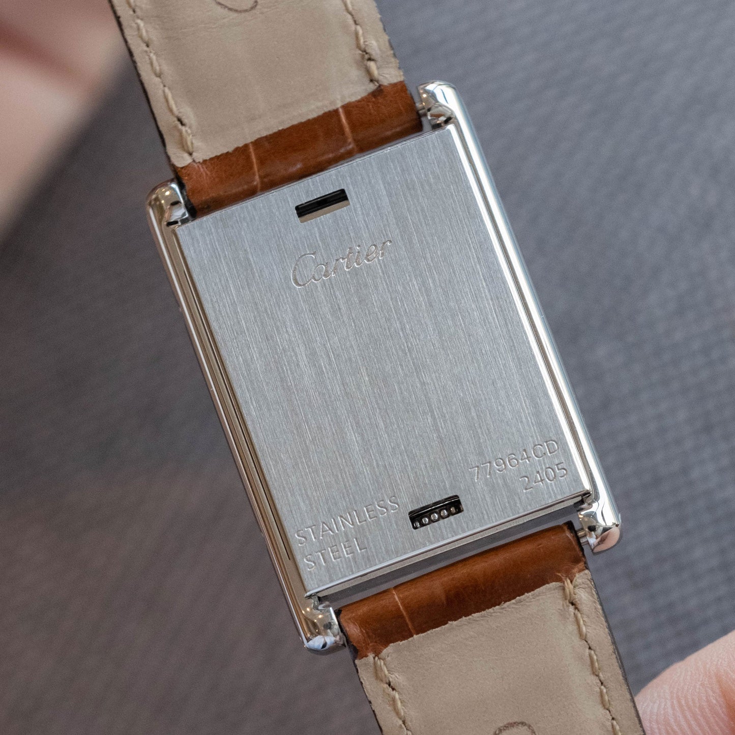 Cartier Basculante ref.2405 "Slate Gray" del 2000