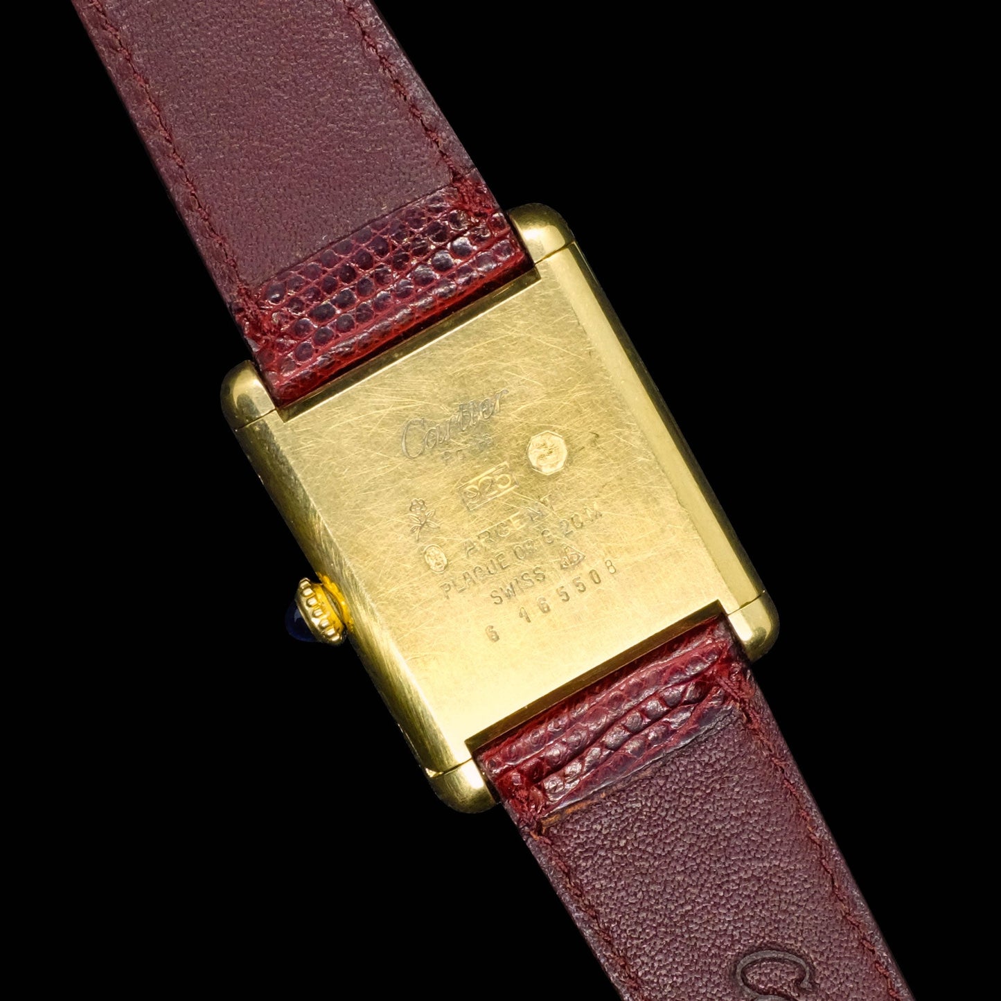 Cartier Tank Must de cartier Bordeaux de 1980s