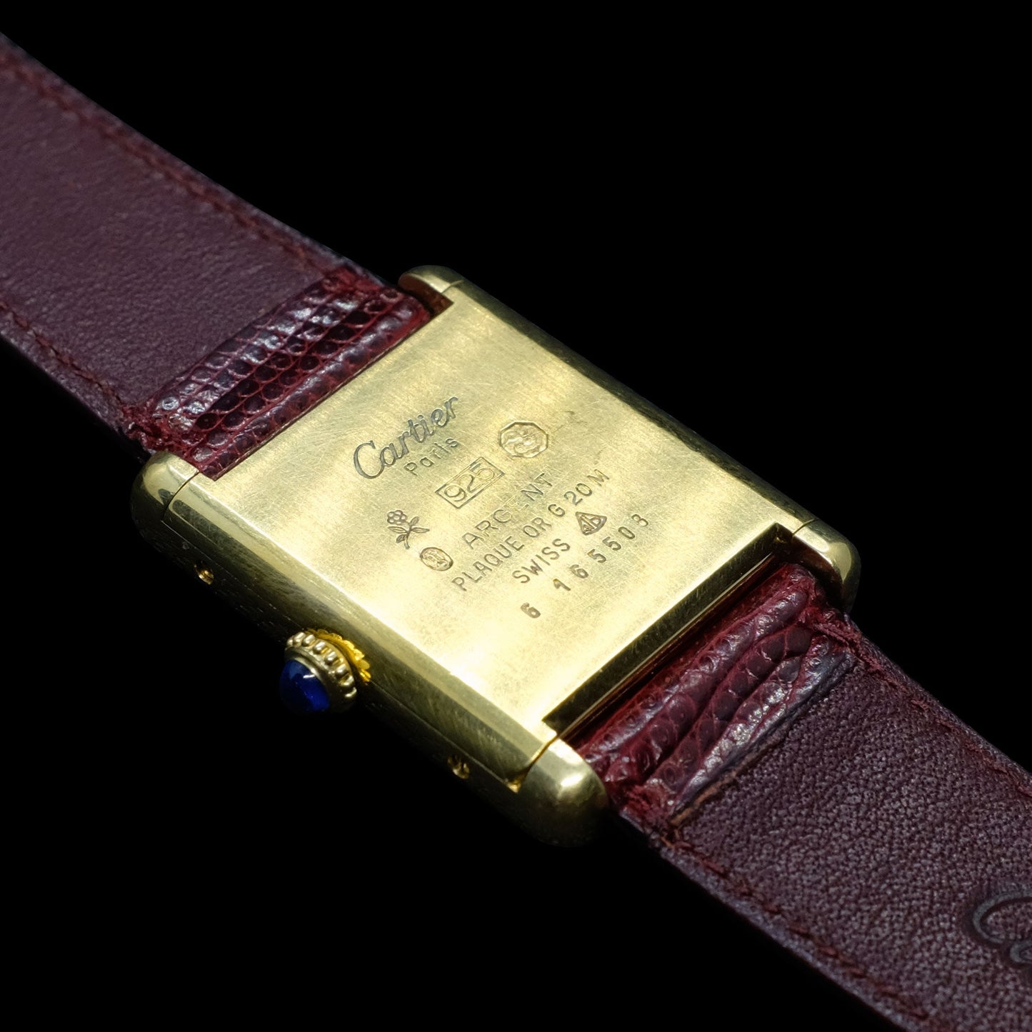 Cartier Tank Must de cartier Bordeaux de 1980s