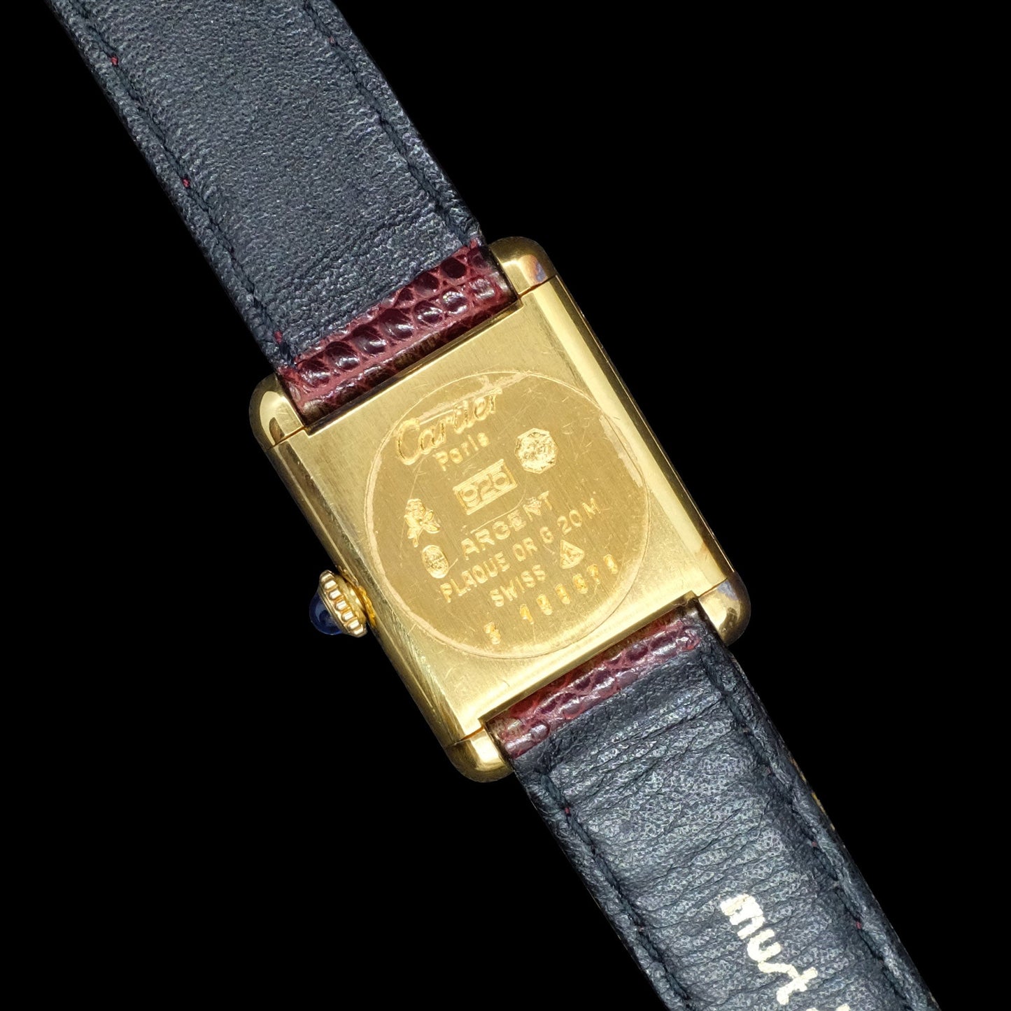 Cartier Tank Must de cartier ladies Bordeaux de 1981
