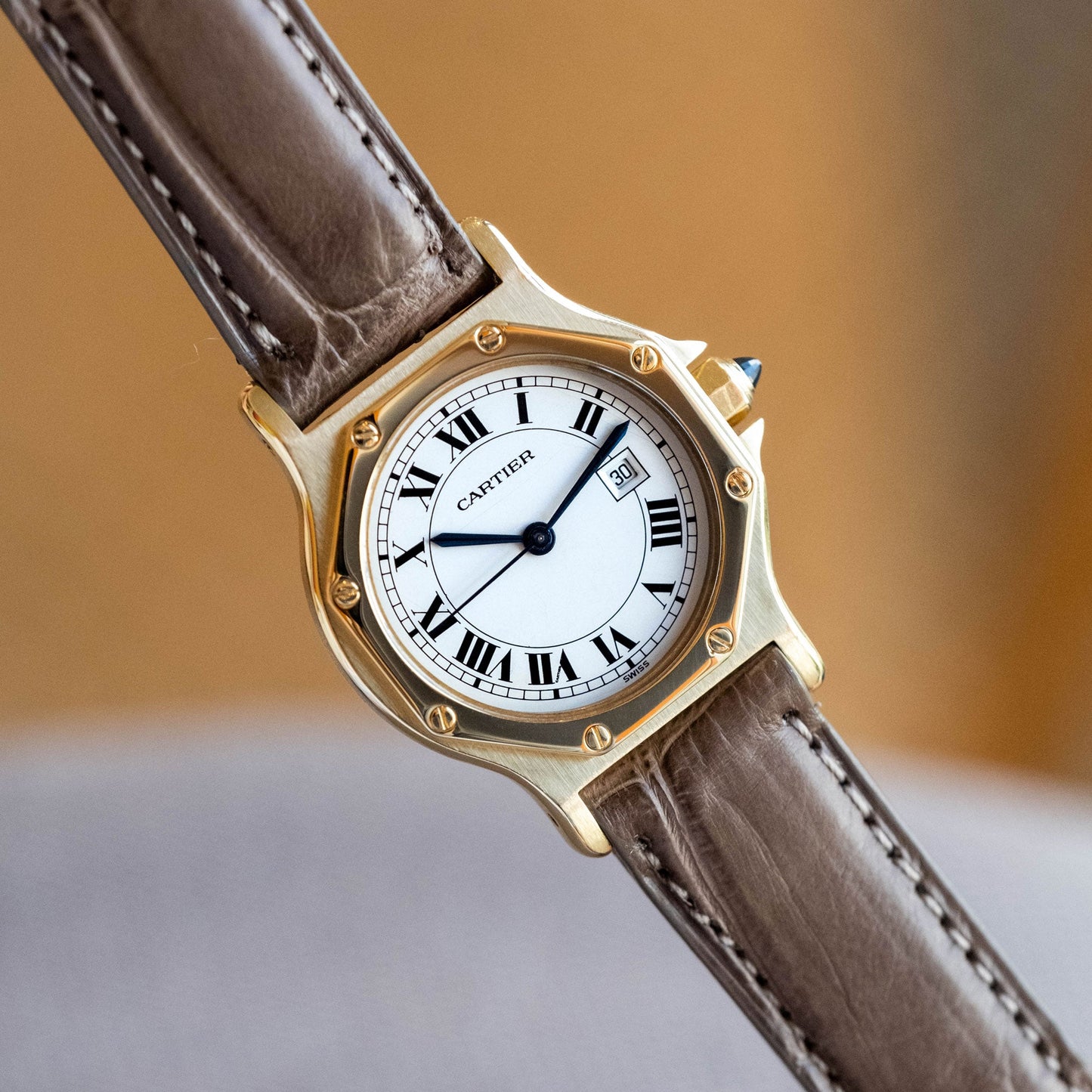 Cartier Santos Octagon 18k de 1988