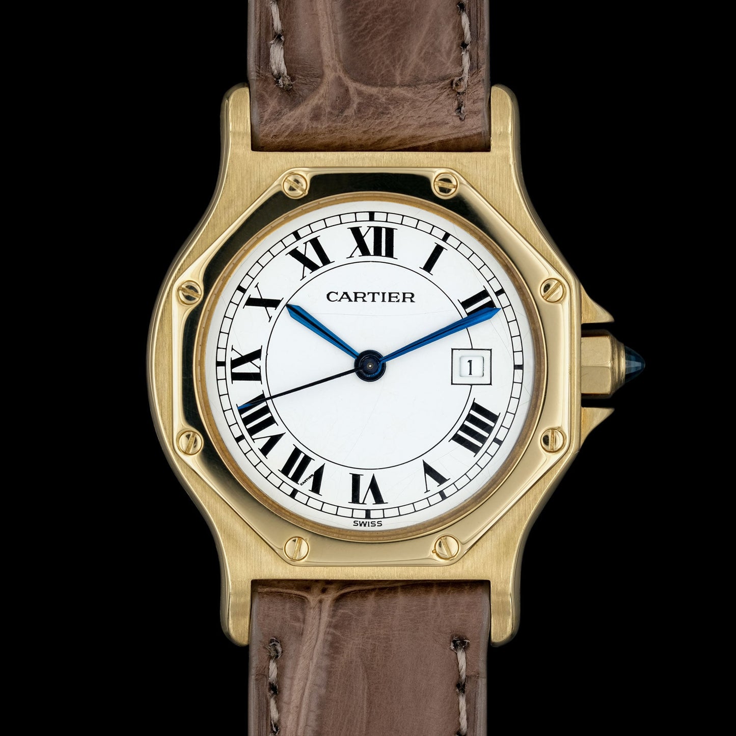 Cartier Santos Octagon 18k de 1988