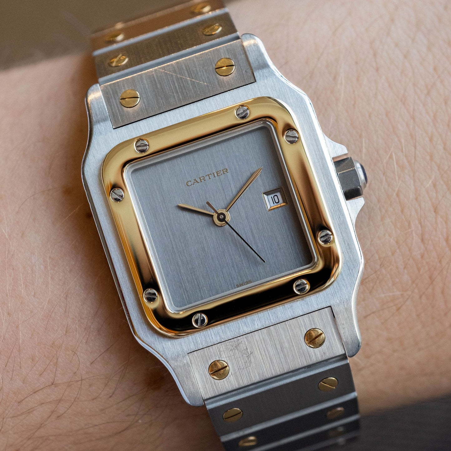 Cartier Santos Carrée "Slate Gray" ref.2961 de 1978