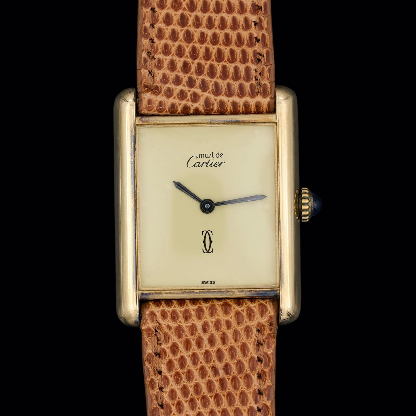 Cartier Tank Must de Cartier "Lemoncello" de 1980s