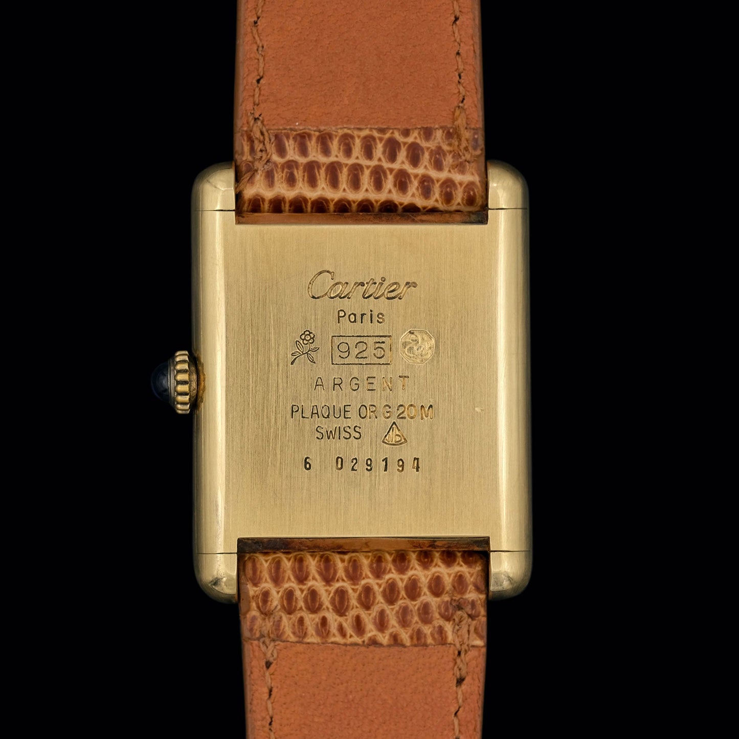 Cartier Tank Must de Cartier "Lemoncello" de 1980s