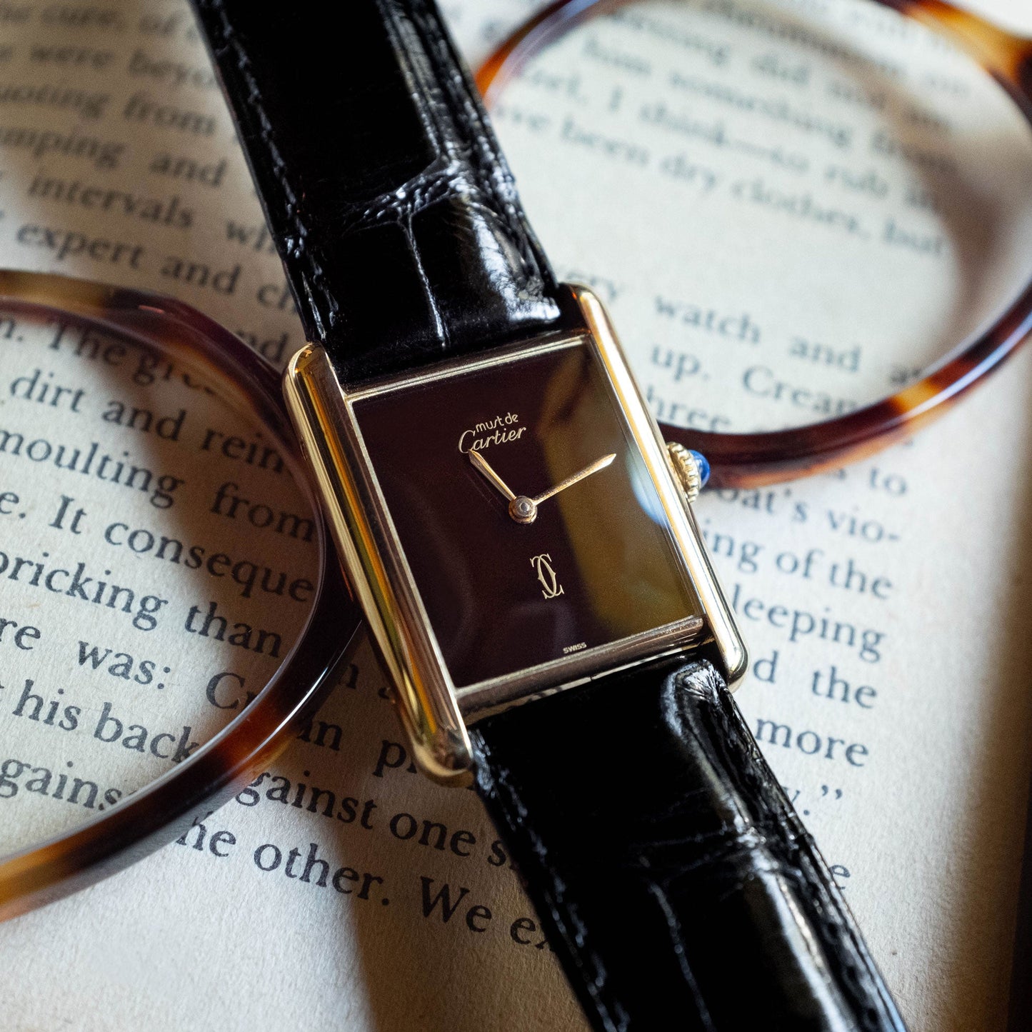 Cartier Tank Must de Cartier "Carey Brown" de 1980s