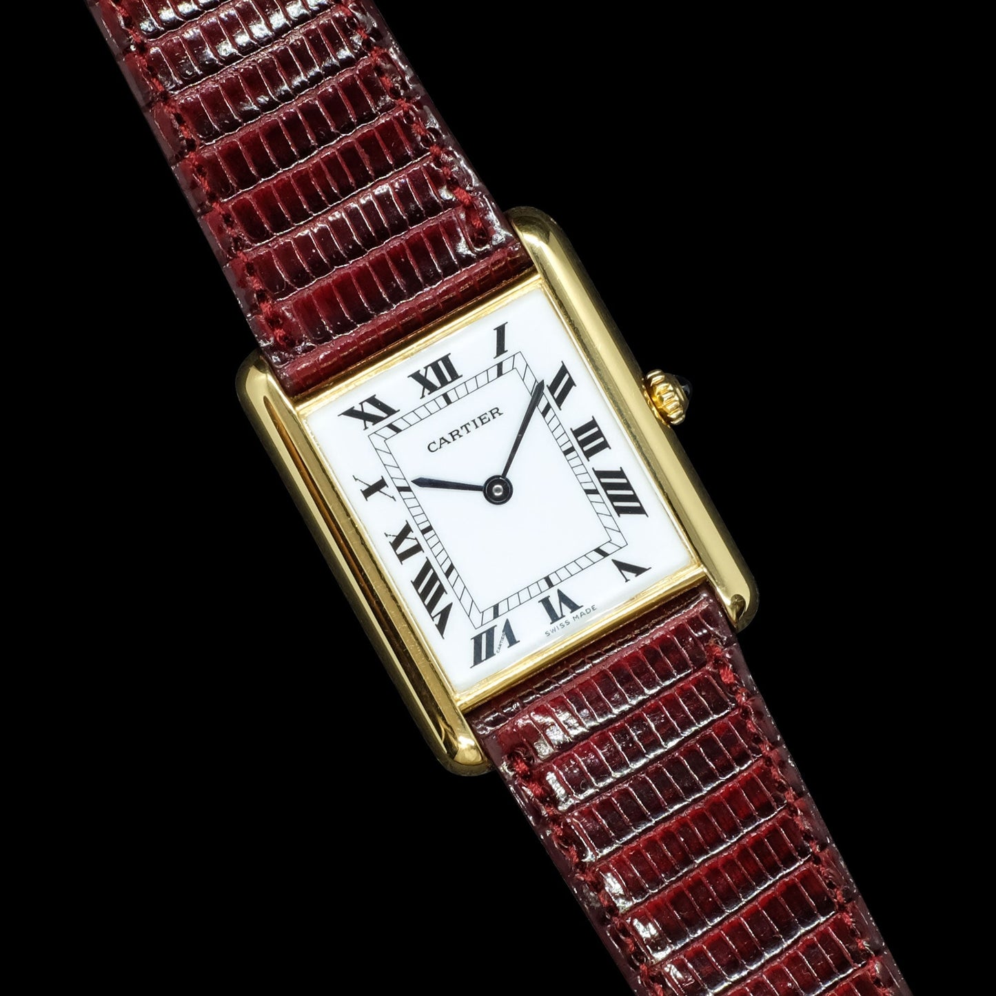 Cartier Tank Quartz Porcelain Dial 18k del 2000